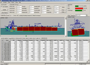 software de carregamento / para navio / para carga líquida