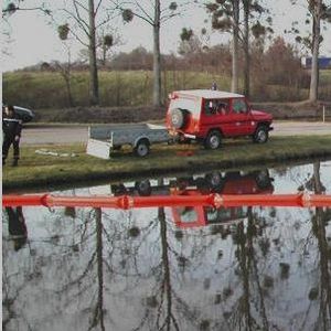 barreira de contenção / flutuante / para porto / para rio