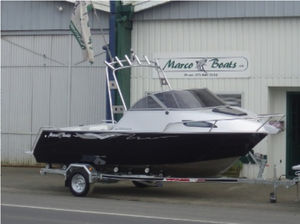 lancha Day Cruiser com motor de centro