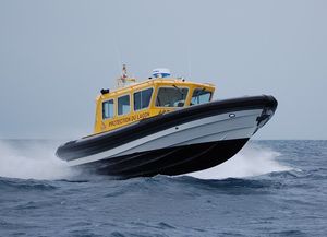 barco utilitário / com motor de popa / barco inflável semirrígido