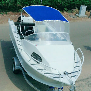 lancha de console central de pesca