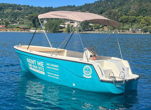 bote com motor de centro