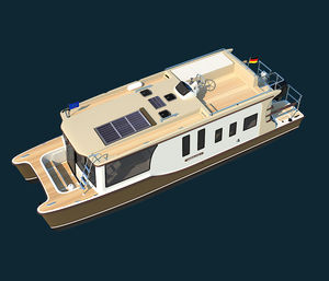 barco-casa catamarã