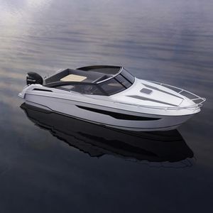 lancha Cabin Cruiser com motor de popa