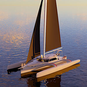 iate à vela trimarã 1