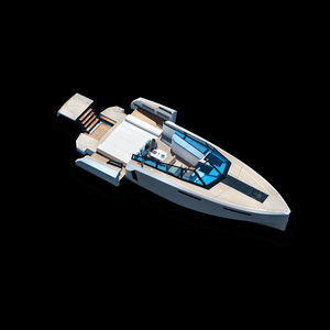 lancha Express Cruiser com motor de centro