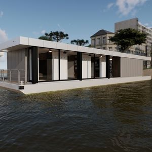 barco-casa com motor de centro 1