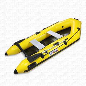 barco inflável com motor de popa / semirrígido / para pesca / máx. 4 pessoas