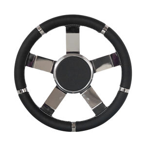 roda de leme em aço inoxidável
