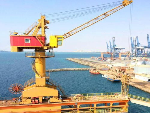 Guindaste portuário - Wirerope-luffing / Rack-luffing - Henan Haitai Ship Crane Co., Ltd. - com lança elevatória