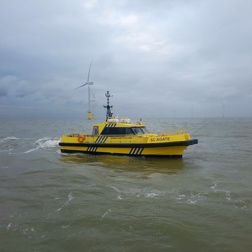 Barco profissional barco para transporte de tripulação - SC AGATE - SIMA SHIPSALES BV - barco para transporte de pilotos / barco para levantamentos hidrográficos / com motor de centro linha-IPS