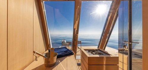 Sauna finlandesa - A60 Full Cabin - Carmenta - em madeira / para iate