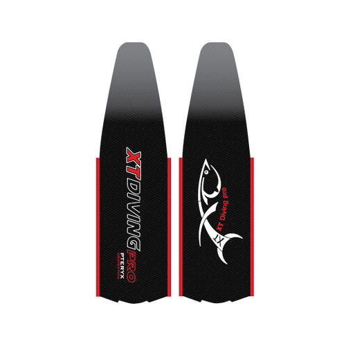 Nadadeira para pesca submarina - PTERYX COMPETITION - Xt Diving Pro - em carbono / fechada / preta