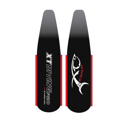 Nadadeira para pesca submarina - T5 - G.VASILIOU - Xt Diving Pro - em carbono / fechada / preta