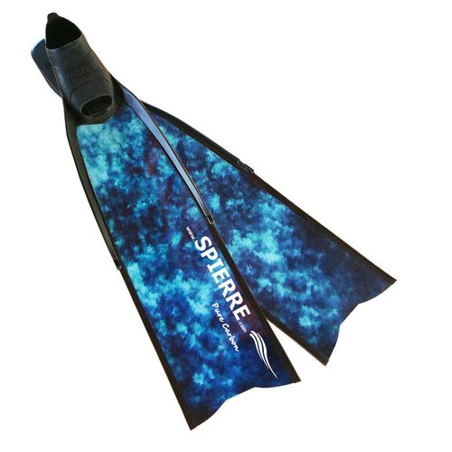 Nadadeira para pesca submarina - 3D BLUE WATER - Spierre - em carbono / fechada