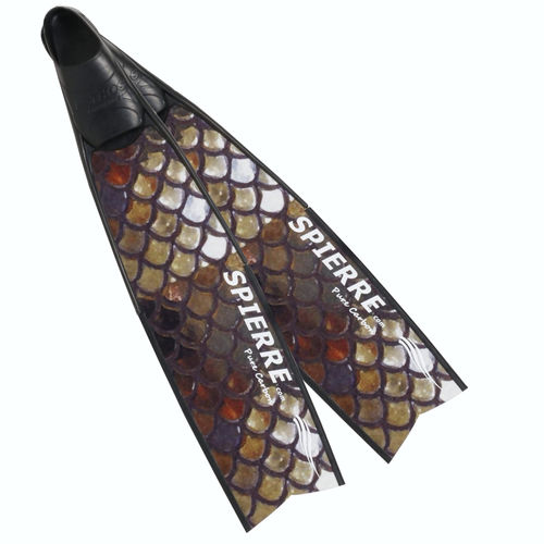Nadadeira para mergulho livre - 3D BRONZE  - Spierre - em carbono / fechada