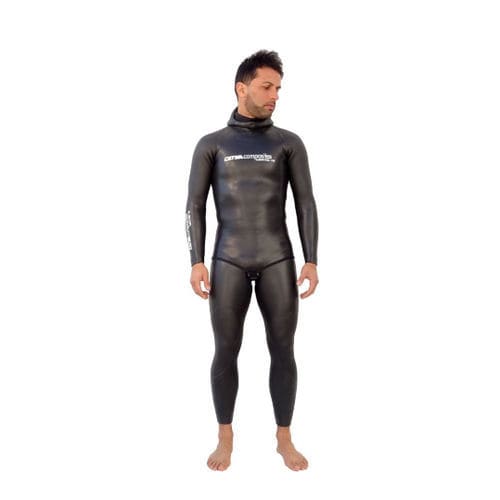 Roupa completa de neoprene para mergulho livre - Skin Pro - Cetma Composites Srl - com capuz / de mangas longas / de duas peças