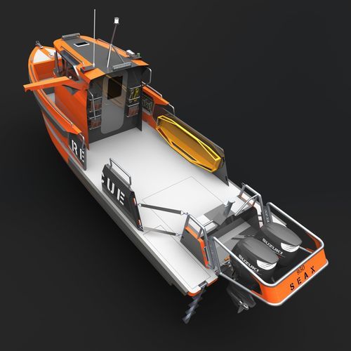 Barco profissional barco salva-vidas - 950R - SEAX BOATS - com motor de popa