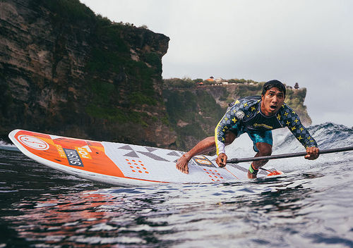 Prancha de SUP de Wave - Sushi Pop | 9.0 x 140 L - Fool Moon - em carbono