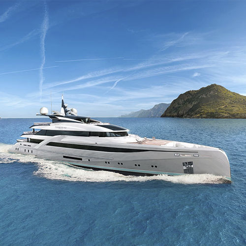Megaiate de cruzeiro - NUVOLARI LENARD - TURQUOISE YACHTS - com casa de leme elevada / 10 cabines / em aço