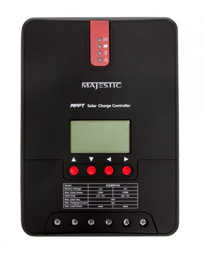 Controlador de carga painel solar - SCCMPPT40 - Majestic - para bateria / para barco / com display digital