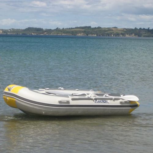 Barco inflável com motor de popa - BM380 - Aakron Xpress Ltd - dobrável / de mergulho / para pesca