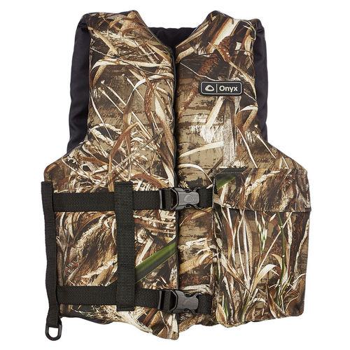 Colete auxiliar de flutuação para esportes aquáticos - Realtree Max-5® Universal Sport  - ONYX OUTDOOR - para caiaque ou canoa / para pesca / de homem