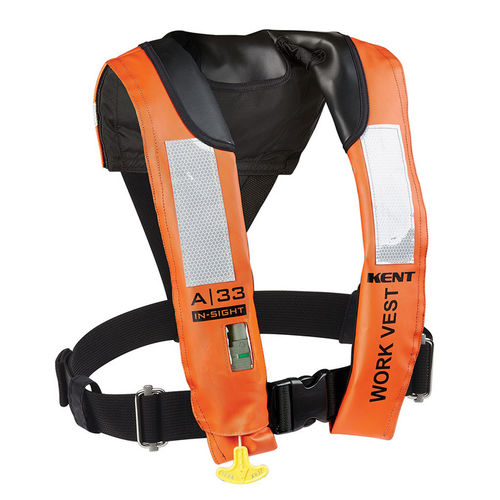 Colete salva-vidas autoinflável - 153200-200-004-13 - KENT SAFETY PRODUCTS - 156 N / unissexo / para uso profissional
