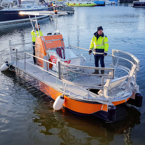 Barco profissional barco de serviço - Waste Cleaner 66E - Efinor Sea Cleaner - barco de apoio portuário / barcaça de trabalho / barco recolhedor de hidrocarbonetos