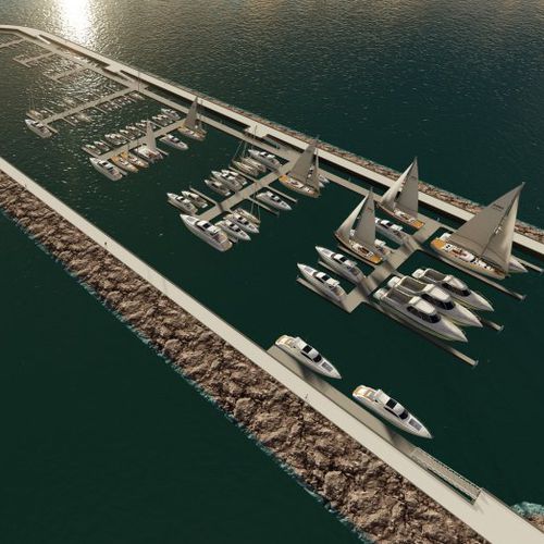 Píer flutuante - HSB Marine  - de atracação / para marina / para iate