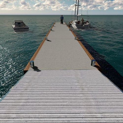 Píer flutuante - BOATING  - HSB Marine  - de atracação / para marina / para barco