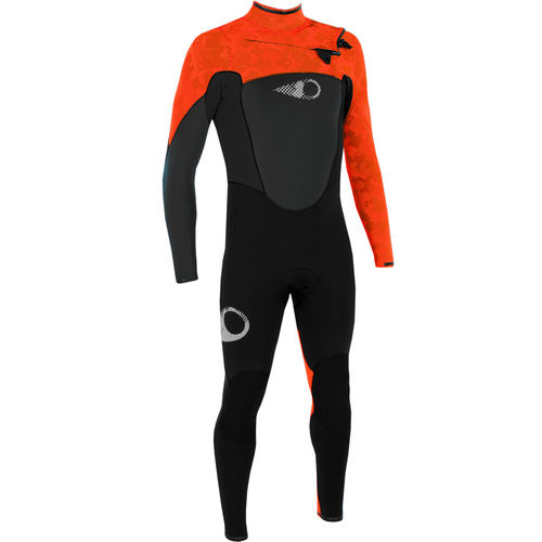 Roupa completa de neoprene de surf - FIGHTER Chest-zip Orange - SOÖRUZ SURFWEAR COMPANY - integral / de mangas longas / 3 mm