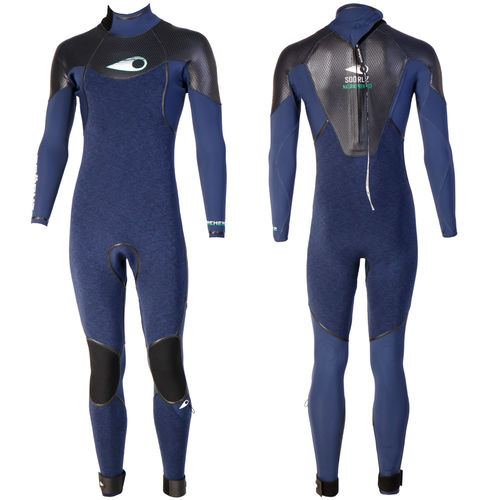 Roupa completa de neoprene de windsurf - FIREHEAD Back-zip - SOÖRUZ SURFWEAR COMPANY - integral / de mangas longas / 3 mm