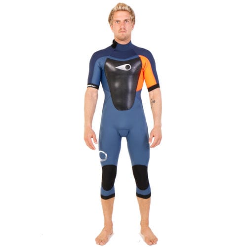 Roupa completa de neoprene de surf - FIGHTER Back-Zip Cut SS - SOÖRUZ SURFWEAR COMPANY - integral / de manga curta / com pernas 3/4