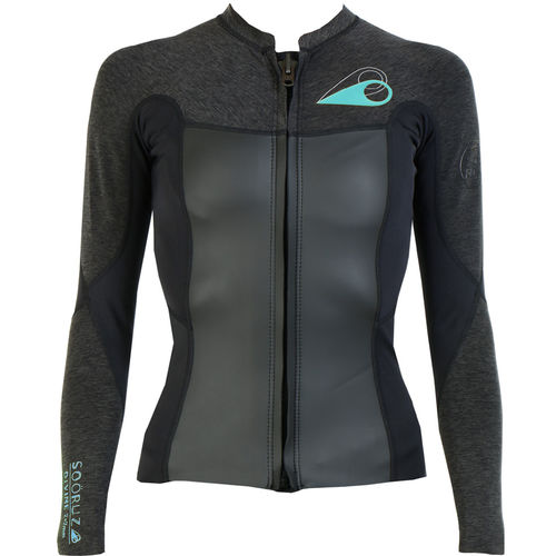Camiseta de neoprene de mangas longas - DIVINE Zip - SOÖRUZ SURFWEAR COMPANY - de mulher