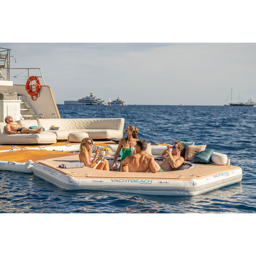 Plataforma flutuante - Pavilion Party - YACHTBEACH – JetXtender - inflável / para barco / para iate