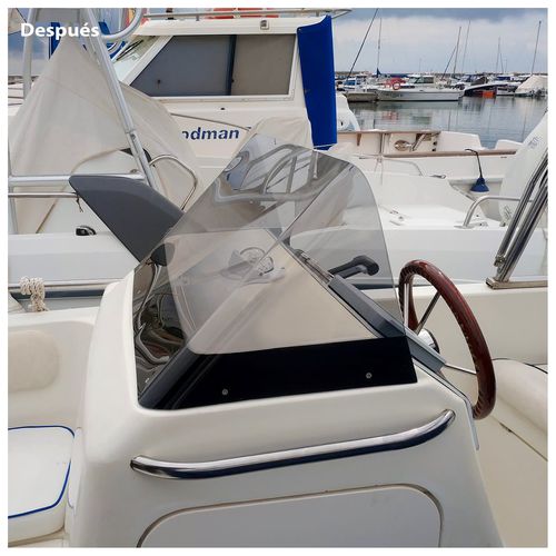Para-brisa para barco - metacrilato - FABRICANTE LUNAS - sob medida
