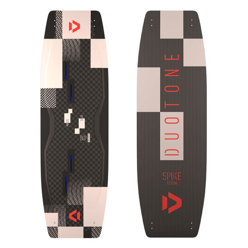 Prancha de kitesurf twin-tips - SPIKE TEXTREME - Duotone - de Freeride / para ventos fracos / quad fin