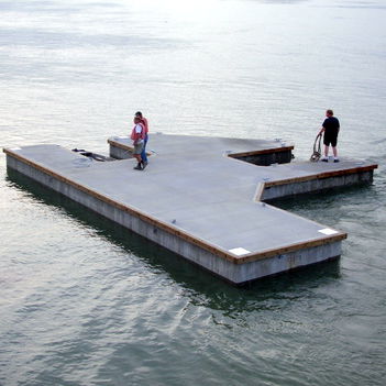 Píer flutuante - International Marine Floatation Systems, Inc. (IMFS) - de atracação / para marina / por medida