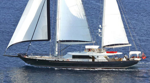 Super iate à vela de luxo de cruzeiro - Levantin - EVADNE YACHTS - 4 cabines / com deck saloon