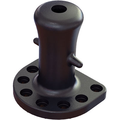 Cabeço de amarração para terminal portuário - Single Bitt - GLEN ENGINEERING - em aço fundido / em ferro fundido
