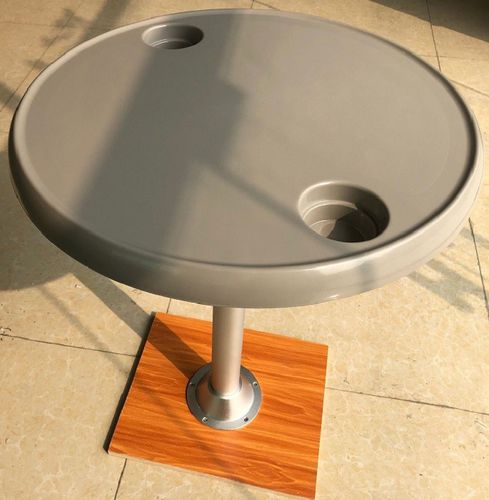 Mesa de cockpit fixa - round - Foshan 1 Boat Hardware Co., Ltd. - em alumínio