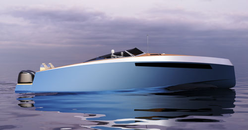 Lancha Express Cruiser com motor de popa - BEAST 39 - META YACHTS - bimotor / open / com console dupla