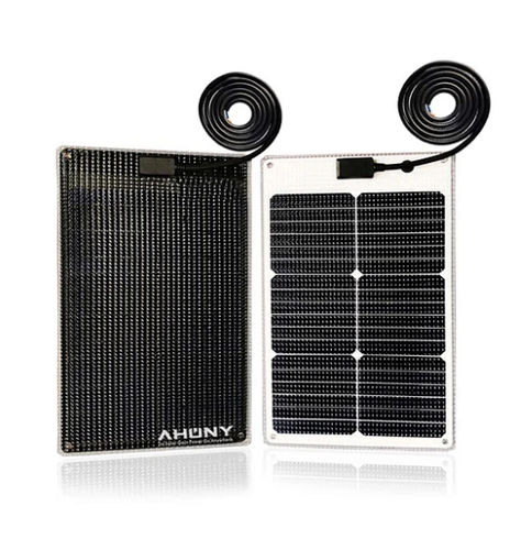Painel solar semiflexível - eMarvel-20w - SHENZHEN AHONY POWER CO.,LTD - de silício monocristalino / 36 células / para barco