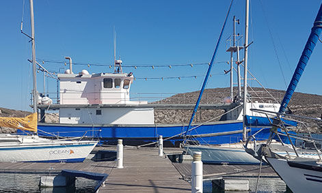 Trawler com motor de centro - MAREDON - Sachal Shipyard - com casa do leme