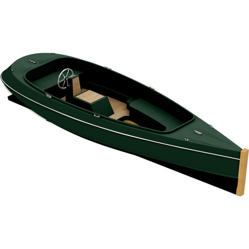 Bote com motor de centro - BLIXEM - Blixem Boats - elétrico / com console central / em madeira
