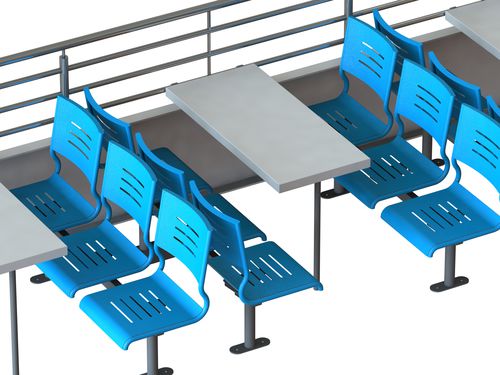 Banco para barco profissional - Katina  - MK Seats GmbH - para navio / de 3 lugares / de 2 lugares