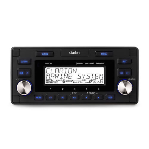 Leitor de áudio AM - M608 - Clarion Marine - FM / MP3 / USB