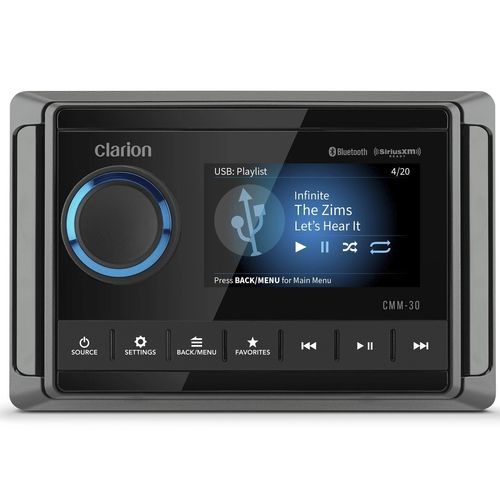 Leitor de áudio AM - CMM-30 - Clarion Marine - FM / USB