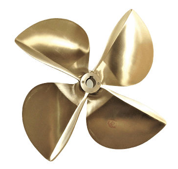 Hélice para barco - LDU series - Grand Propeller Co., Ltd. - de passo fixo / com linha de eixo / 4 pás